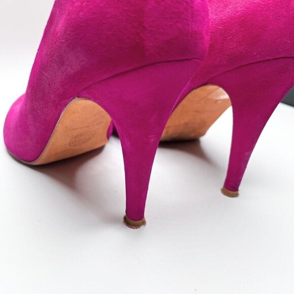 BY MALENE BIRGER PAX FUCHSIA PINK SUEDE D'ORSAY HEELS PUMPS - 38 (8) - Picture 9 of 13